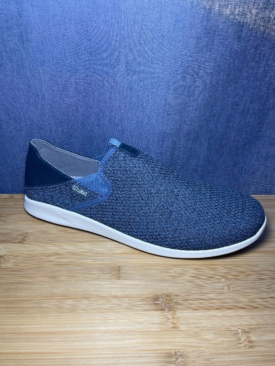 OluKai Alapa Slip On 10396-VIDE Navy Blue Knit Mesh Casual Shoes Sz 13 EUC! main image 14